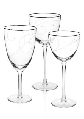 Noritake Platinum Wave Stemware