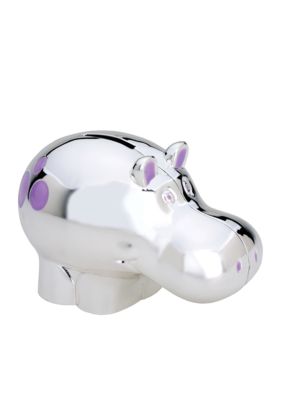 Reed & Barton Jungle Parade Hippo Coin Bank