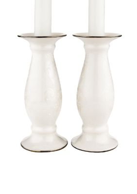 Lenox Opal Innocence Wedding Candle Pair