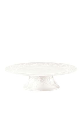 Opal Innocence Carved Footed Cake Plate
