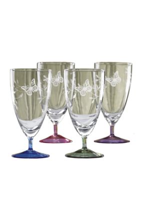 Lenox Butterfly Meadow All Purpose Glasses Set of 4