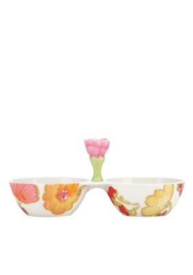 Floral Fusion Figural Condiment Serving Tray