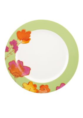 Floral Fusion Kiwi Dinner Plate