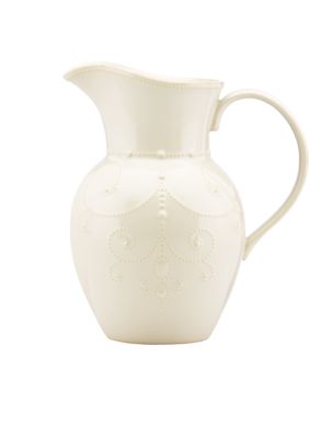 French Perle White Large Pitcher
