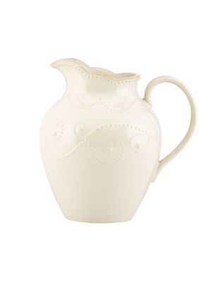 French Perle White Medium Pitcher