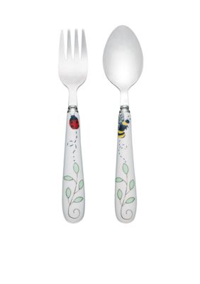 Lenox Butterfly Meadow Baby Feeding Fork and Spoon