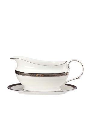 Vintage Jewel Gravy Boat & Stand