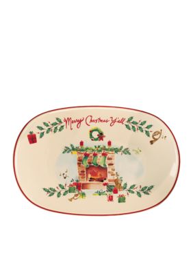 Lenox Holiday Inspirations and Illustrations Merry Christmas Y'all Tray