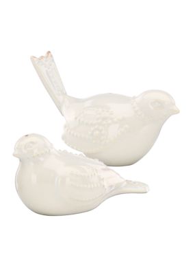 French Perle White French Perle Bird Salt and Pepper