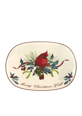 Lenox Winter Greetings Merry Christmas Y'all Tray