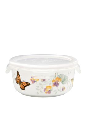 Lenox Butterfly Meadow Round Serve and Store Container