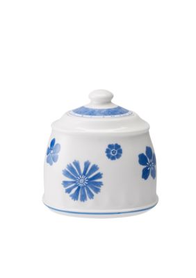 Farmhouse Touch Blue Flowers Covered Sugar