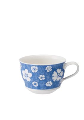 Farmhouse Touch Blue Flowers Breakfast Cup