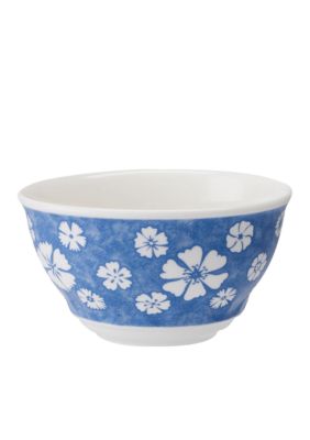 Farmhouse Touch Blue Flowers Individual Bowl