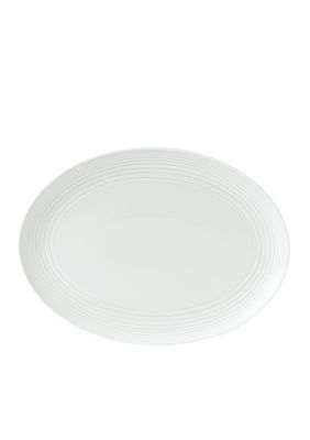 Gordon Ramsay Maze White Oval Platter 17-in.