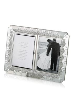 Waterford Wedding Anniversary Double 4x6 Frame