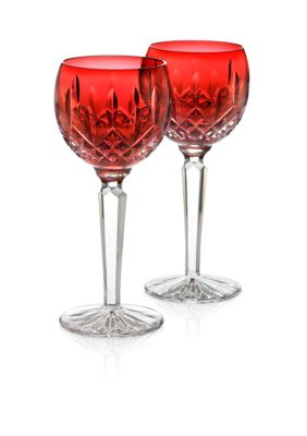 Waterford Lismore Crimson Hock Pair