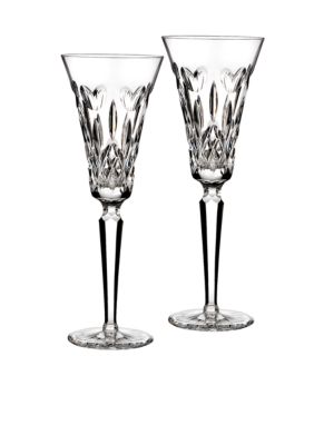 Waterford I Love Lismore Toasting Flute Pair