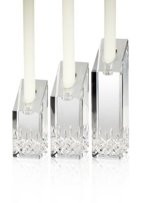 Waterford Lismore Essence Set of 3 Angel Candlesticks