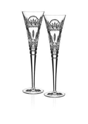 Waterford Jim O'Leary Lismore Celebrations Toasting Flute Pair