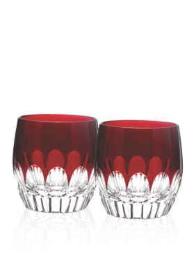 Waterford Mixology Talon Red Double Old Fashioned Set of 2