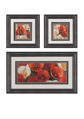 Patton Picture 3-piece Poppies In Bloom Art Set - Online Only