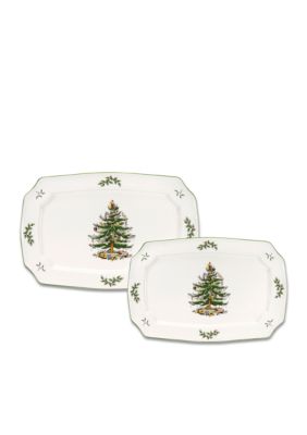 Set pf 2 Rectangular Platters