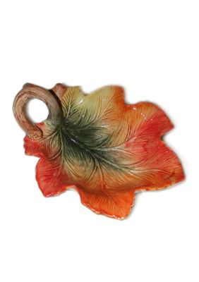 Woodland Harvest Leaf Tidbit Dish
