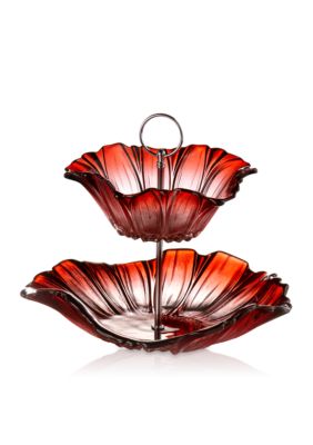 Crystal Clear Venezia Red 2 Tier Server