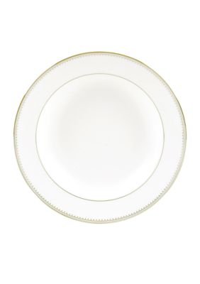 Golden Grosgrain Rim Soup Bowl