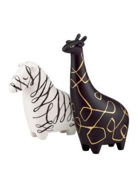 Kate Spade Woodland Park Zebra and Giraffee Salt & Pepper Set