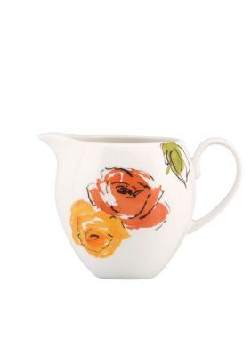 Charcoal Floral Creamer