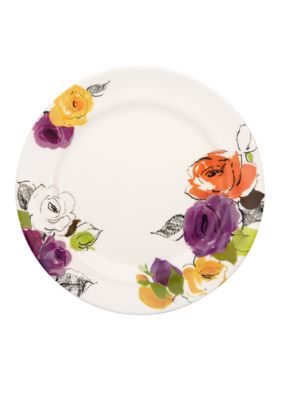 Charcoal Floral Dinner