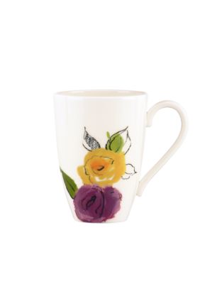 Charcoal Floral Mug