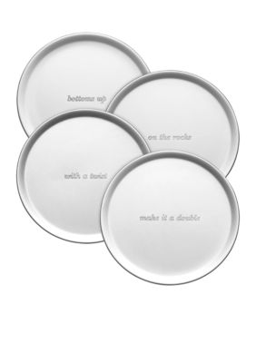 Kate Spade Silver Street Set of 4 Coasters