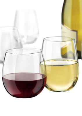 Libbey Set of 12 Stemless Wine Glasses