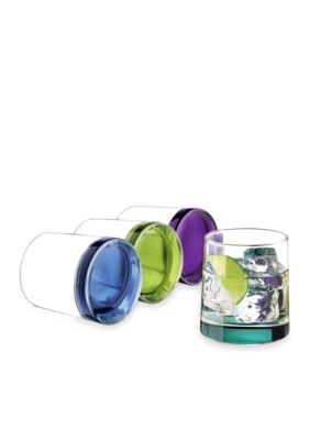 Libbey Sea Splash Double Old Fashioned Set of 4 - Online Only