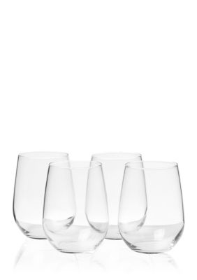 Libbey Vina Set of 4 Stemless White Wine