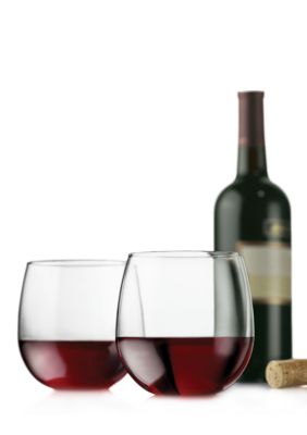 Libbey Vina Set of 4 Stemless Red Wine Glasses