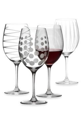 Mikasa Cheers Set of 4 Red Wine Glasses