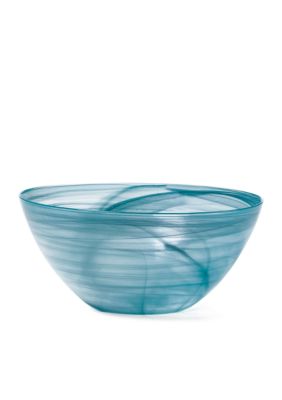 Mikasa Swirl Teal Serving Bowl