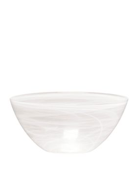 Mikasa Swirl White Serving Bowl