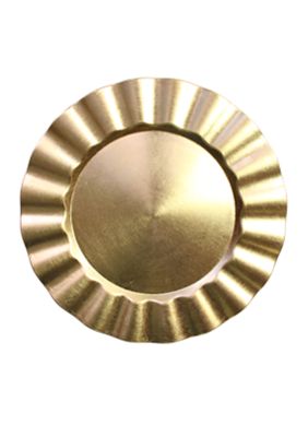 Jay Import Ruffled Gold Charger