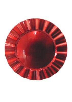 Jay Import Ruffled Red Charger