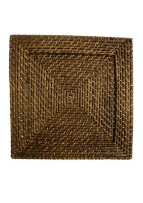 Jay Import Rattan Square Brick Brown Charger
