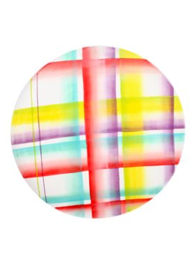 Kelley Plaid Round Platter