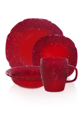 Laurie Gates Cottage Rose Red China