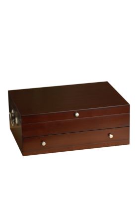 Wallace Flatware Storage Chest with Drawer- Online Only