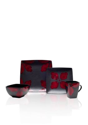 Baum Brothers Kasbar Tile Red 16-piece Set