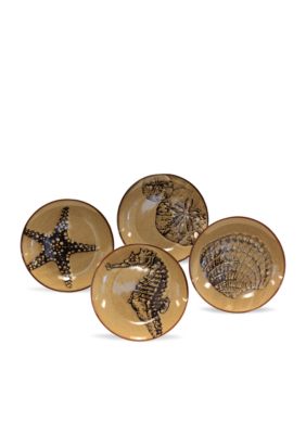 Baum Brothers Ocean Life Set of 4 Plates